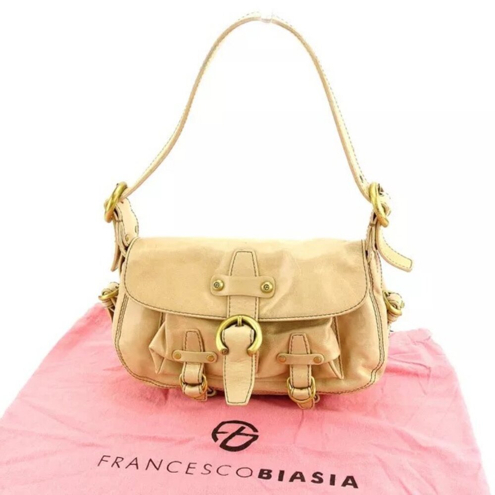 Francesco Biasia Shoulder bag Beige Woman Authentic Used